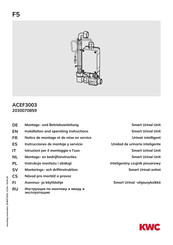 KWC 2030070859 Installation And Operating Instructions Manual