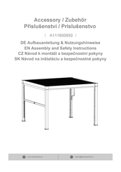 Sunjoy A111600850 Assembly And Safety Instructions