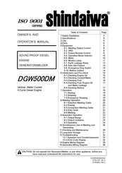 Shindaiwa DGW500DM/ANZ Owner's And Operator's Manual