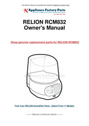 ReliOn RCM832 Owner's Manual
