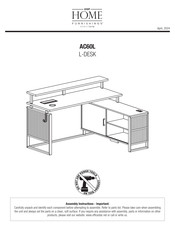 OSP Home Furnishings AC60L Assembly Instructions Manual