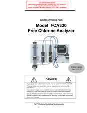 Teledyne Analytical Instruments FCA330 Instructions Manual