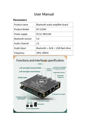 XINYI Sini Audio XY-S350H User Manual
