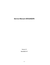 Dell AW3225QFB Service Manual