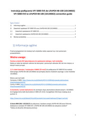 PowerWalker VFI 5000 EVS Connection Manual