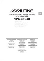 Alpine VPX-B104R Owner's Manual