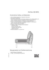 Rolf Benz 386 MERA Manual
