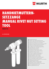 wurth HES412 Translation Of The Original Operating Instructions