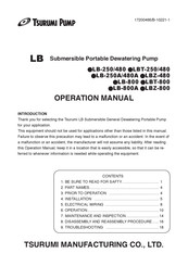 Tsurumi Pump LBZ-800 Operation Manual