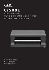 GBC WSM200007 Instruction Manual