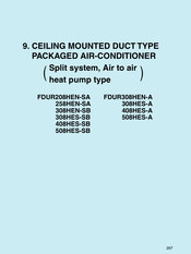 Mitsubishi FDUR508HES-SB Manual