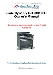 Maytag Jade Dynasty RJGR3673C Owner's Manual