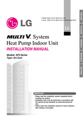 LG SP3 Series Installation Manual