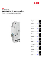 ABB ACH580-34 Quick Installation Manual