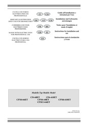 Lotus CF4-68ET Instructions For Installation And Use Manual