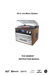 Goldsound TCD-386WEBT Instruction Manual