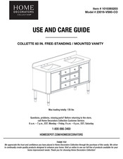 Home Decorators Collection 1010393203 Use And Care Manual
