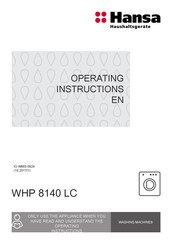 Hansa WHP 8140 LC Operating Instructions Manual