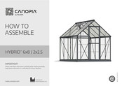 Palram CANOPIA HYBRID 2x2.5 How To Assemble