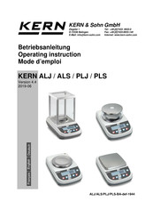 KERN TPLJ 6200-2BM-A Operating Instructions Manual