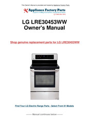 LG LRE30453ST Service Manual