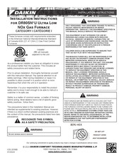 Daikin DR80SN0804BU Installation Instructions Manual