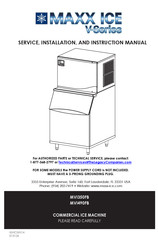 Maxx Ice MVI490FB Service, Installation, And Instruction Manual