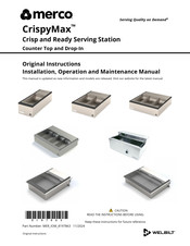 Welbilt merci CrispyMax MCD2028NNN Original Instructions Manual