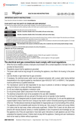 Whirlpool AKR310IX Instructions Manual