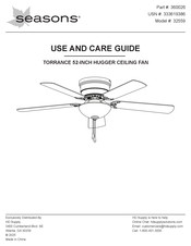 SeasonsComfort TORRANCE 32559 Use And Care Manual