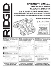 RIDGID OCTANE R86711VN Operator's Manual