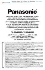 Panasonic TX-55MZ800E Operating Instructions Manual