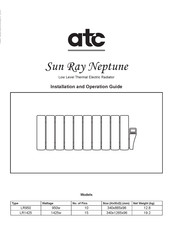 ATC Sun Ray Neptune Installation And Operation Manual