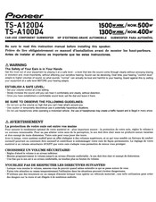 Pioneer TS-A100D4 Manual