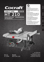 Cocraft HT 210 Original Instructions Manual