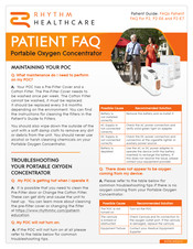 Rhythm Healthcare P2-E7 Faq