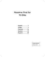GRASS VALLEY T3 Elite Read Me First