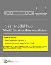 Boston Tvee Two Service Manual