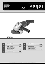 Scheppach AG1200 Translation Of Original Operating Manual