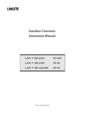 LineEye SI-60 Instruction Manual