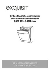 Exquisit EGSP 9614-E-031B inox Instructions For Use Manual