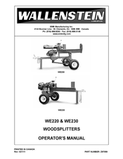 Wallenstein WE220 Operator's Manual