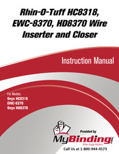 MyBinding Rhin-O-Tuff EWC-8370 Instruction Manual