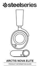 SteelSeries ARCTIS NOVA ELITE Product Information Manual