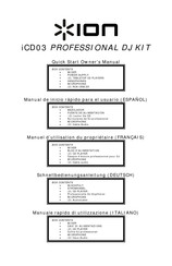 ION iCD03 Quick Start Owner's Manual