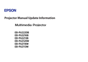 Epson EBPU2116W Manual