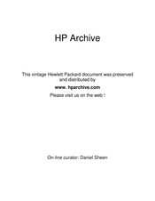HP 1430C Operating And Service Manual