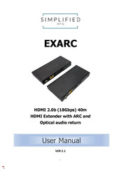 Simplified MFG EXARC User Manual