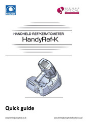 Nidek Medical HandyRef-K Quick Manual
