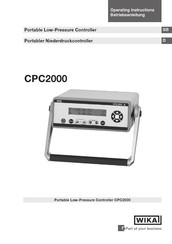 WIKA MENSOR CPC 2000 Operating Instructions Manual